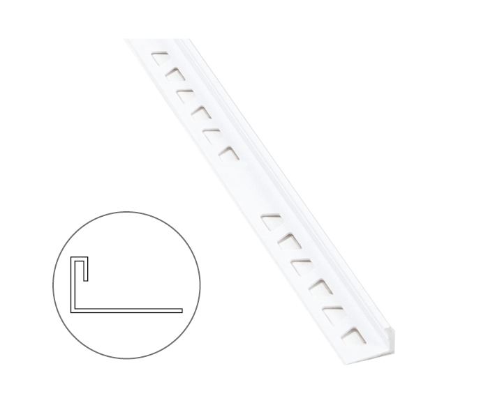 코너비드 PVC 엘자 백색 12mm